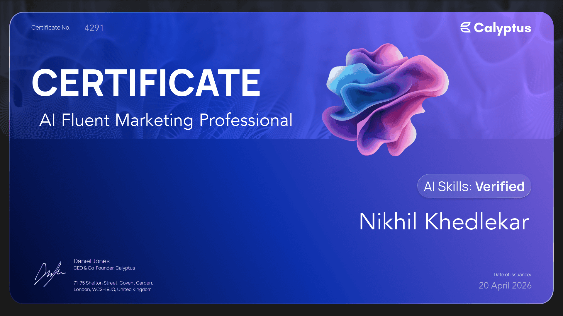 AI Fluent Marketing Professional Certificate